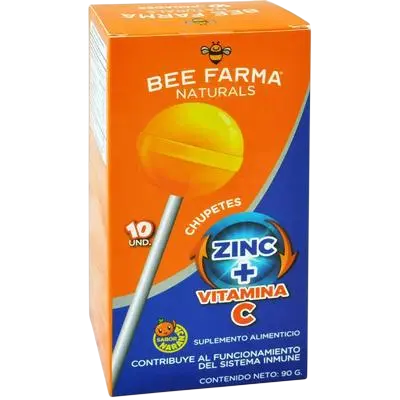 Bee Farma Chupetes Vit C+Zinc -10